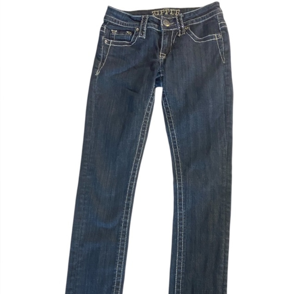 Women’s Zipper brand jeans with gems. Size 3 - Picture 4 of 4